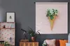 MuchoWow® Wandteppich Wandbehang Eiswaffel - Blumen - Produktbild-Vorschau 6