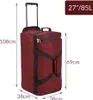 MONZANA® Borsa da Viaggio XL con Ruote 85L Funzione Trolley Anteprima dell’immagine prodotto 4