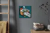 Coloray Uhr auf Leinwand 30x30 cm Wand Uhr Dekoration Produktbild-Vorschau 4