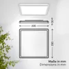 B.K.Licht LED Panel Flach 29x29cm Eckig 18W 2400lm 4000K Produktbild-Vorschau 12