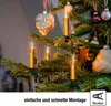 Lichterkette Mini Weihnachten Baum Deko 20 Kerzen gold Produktbild-Vorschau 6