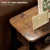 HOMCOM Table d'appoint, table de chevet, bout de canapé, Voir les images du produit 4