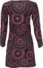 Hippie Minikleid Boho Chic, Langarm Tunika Mandala - Produktbild-Vorschau 2
