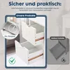 Armoire de salle de bain, commode MDF avec tiroirs, petite Voir les images du produit 5