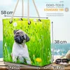 VOID Kleiner Mops Strandtasche Shopper 58x38x16cm 23L XXL Produktbild-Vorschau 2