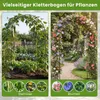 COSTWAY Rozenboog van metaal, tuinboog voor klimplanten en Productafbeelding-voorbeeld 6