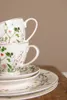 Piatto da colazione Clayre & Eef Ø 21 cm fiori in Anteprima dell’immagine prodotto 3
