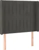 The Living Store Kopfteil mit Ohren Dunkelgrau Produktbild-Vorschau 2