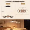 Suspension ZMH pour salle à manger, lampe pendante noire Voir les images du produit 4