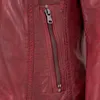 MADDOX - Damen Lederjacke Lammnappa dunkelrot : 42 Produktbild-Vorschau 4