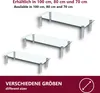 HOOZ TV-Board TV-Rack Glas mit 17 cm Aluminiumfüßen perfekt Produktbild-Vorschau 4