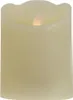 LED Kerze mit Timerfunktion 7,5x10cm Wachs Rustik Creme Produktbild-Vorschau 6