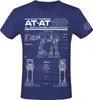 Star Wars T-Shirt Herren AT-AT - Schematic blau M Produktbild-Vorschau 1