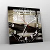 Wanduhr - Quadrat - Glasuhr - Airplain Hangar Flug Produktbild-Vorschau 4