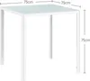 HOMCOM Esstisch Esszimmertisch Quadratischer Küchentisch Produktbild-Vorschau 3