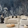 Vlies Fototapete - Night Jungle 250x175 cm Blätter Produktbild-Vorschau 1