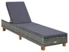 vidaXL Sonnenliege mit Auflage Poly Rattan Grau Produktbild-Vorschau 7