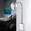 Steckdosenleuchte 3W LED Steckerleuchte chrom Touch  Wand Produktbild-Vorschau 2