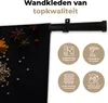 MuchoWow® Wandteppich Wandbehang Kräuter - Schwarz - Produktbild-Vorschau 3