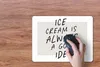 MuchoWow® Mauspad Mousepad Zitate - Eiscreme ist immer eine Produktbild-Vorschau 4