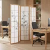 Homestyle4u Paravent Raumteiler 5 teilig Holz Natur Produktbild-Vorschau 7