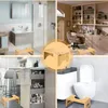 Klappbarer Holz-Toilettenhocker für ergonomische WC-Haltung Produktbild-Vorschau 4