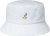 Kangol rollbar Washed Bucket Fischerhut aus reiner Baumwolle in weiß