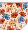 10m VLIES TAPETE Rolle Aquarell Mohnblumen für ein Produktbild-Vorschau 1