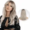 SassyGoods® Parrucca biondo platino con strati - parrucche Anteprima dell’immagine prodotto 7