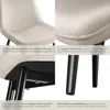 A collage of four close-up images of a chair, highlighting its features and construction. Náhled obrázku produktu