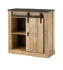 Wohnwand "Stove" in Used Wood anthrazit Schrankwand Produktbild-Vorschau 10