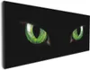 Wallario Premium Leinwandbild Grüne Katzenaugen bei Nacht Produktbild-Vorschau 1