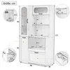 Armoire de cuisine Merax avec tiroirs multifonctionnels et Voir les images du produit 4