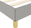 vidaXL Bettgestell ohne Matratze Hellgrau 160x200 cm Stoff Produktbild-Vorschau 6