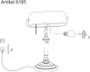 Lampa stołowa - brąz - Ancilla - szkło metal - lampa Podgląd zdjęcia produktu 10