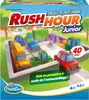 The image shows the packaging of the Rush Hour Junior board game, featuring colorful toy cars and trucks in a traffic jam scenario. Voir les images du produit