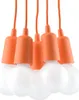 Hängeleuchte DIEGO 5 orange 5xE27 15W PVC 90x25x25cm Sollux Produktbild-Vorschau 1