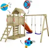 WICKEY Spielturm Klettergerüst MultiFlyer Holzdach mit Produktbild-Vorschau 2