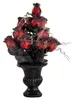 Gothic Blumenvase mit verblühten Rosen & Spinnennetz Produktbild-Vorschau 1