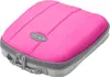 A pink tool case with a gray zipper and handle, featuring the brand logo. Produktbild-Vorschau