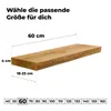 tømmermann Wandregal mit Baumkante Schweberegal massiv Produktbild-Vorschau 2