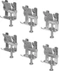 Six identical metal sink strainers with screws, arranged in two rows of three. Produktbild-Vorschau