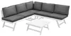 Outsunny 4tlg. Gartenmöbel-Set Balkonmöbel-Set mit Ecksofa Produktbild-Vorschau 1