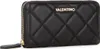 A black quilted wallet with a gold zipper and a gold Valentino logo. Produktbild-Vorschau
