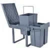 MinteLiv Einbaumülleimer 20L+2x10L Mülltrennsystem Produktbild-Vorschau 3
