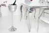 Eleganter Sektkühler CHAMPAGNE 75cm silber poliert Produktbild-Vorschau 2