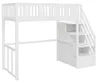 Lit mezzanine 90 x 200 cm avec échelle de rangement Voir les images du produit 11