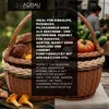 Aqbau Cestino in vimini intrecciato con manico, 42 x 42 x Anteprima dell’immagine prodotto 5