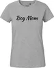 Huuraa Damen T-Shirt Boy Mom Schriftzug M Sport Grey Bio Produktbild-Vorschau 2