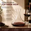 Weindekanter 1,4 L aus Glas – Weinkaraffe für Rotwein – Produktbild-Vorschau 4